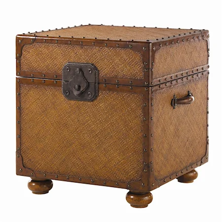 Woven East Cove Trunk End Table